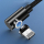 USAMS Kabel lightning 1m kątowy magnetyczny czerwony - 1569080 - zdjęcie 3
