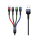 Kabel USB USAMS Kabel pleciony U26 4w1 0,35m 2A (2xlight/microUSB/C)