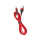 Kabel Lightning USAMS Kabel pleciony lightning 1m 2A Fast Charging czerwony