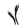Kabel USB USAMS Kabel pleciony microUSB 1,2m Power-off 2A czarny