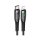 Kabel Lightning USAMS Kabel pleciony C/Lightning Smart Power-off 20W 1,2m czarny