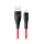 Kabel USB USAMS Kabel pleciony U41 microUSB 2m 2A czerwony Fast Charge