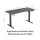 Silver Monkey Biurko elektryczne ED-140 carbon - 1162665 - zdjęcie 3