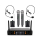 Mikrofon MusicMate Bezprzewodowy zestaw mikrofonowy MM-550 VocalSound