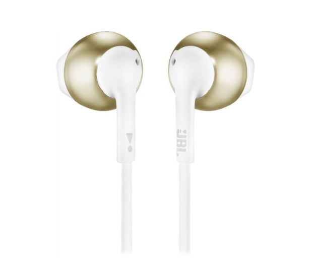 Słuchawki przewodowe JBL T205 Złote