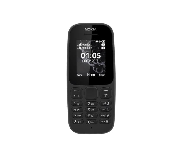 Nokia 105 2017 Dual SIM czarny - 388694 - zdjęcie 2