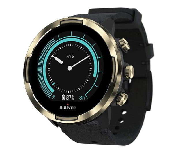 Suunto 9 Baro Gold Leather Wrist HR - 568355 - zdjęcie