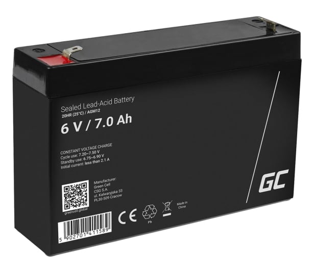 Green Cell Akumulator AGM  6V 7Ah - 547925 - zdjęcie