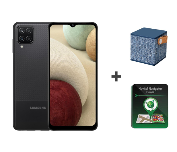 Samsung Galaxy A12 4/64GB Black + Rockbox + Navitel - Smartfony i telefony  - Sklep komputerowy - x-kom.pl