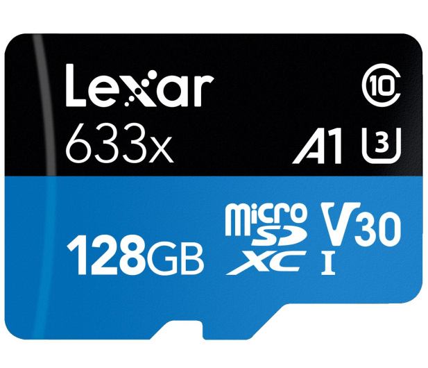 Lexar 128GB microSDXC High-Performance 633x UHS-I A1 V30