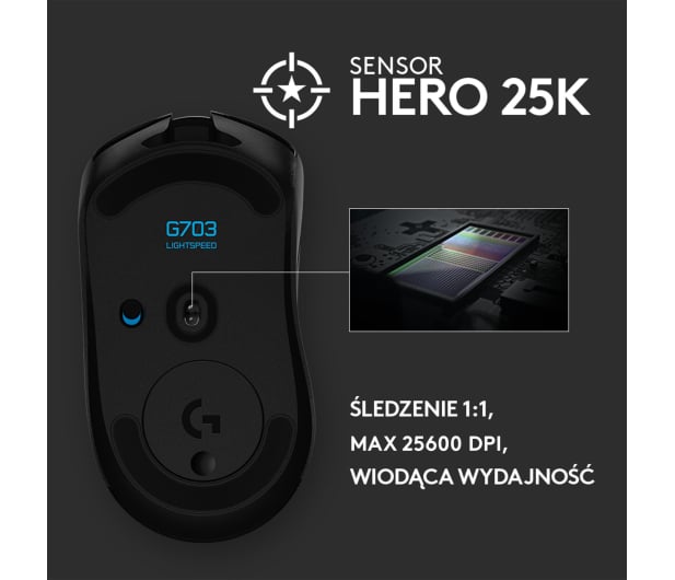 Logitech G703 Lightspeed HERO - 506258 - zdjęcie 9