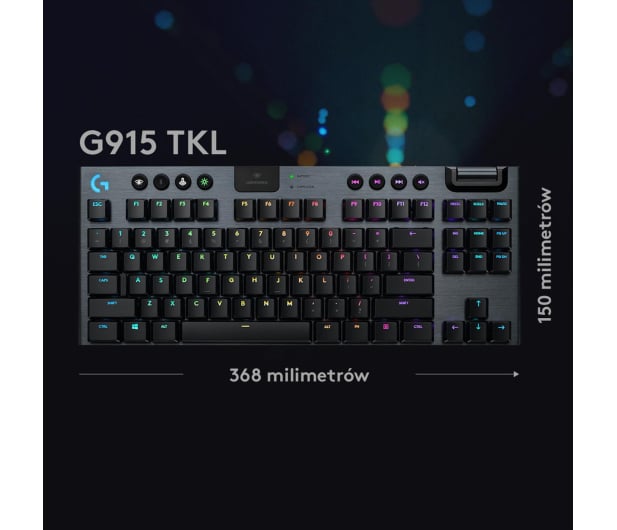 Logitech G915 TKL LIGHTSPEED Tactile - 573691 - zdjęcie 10