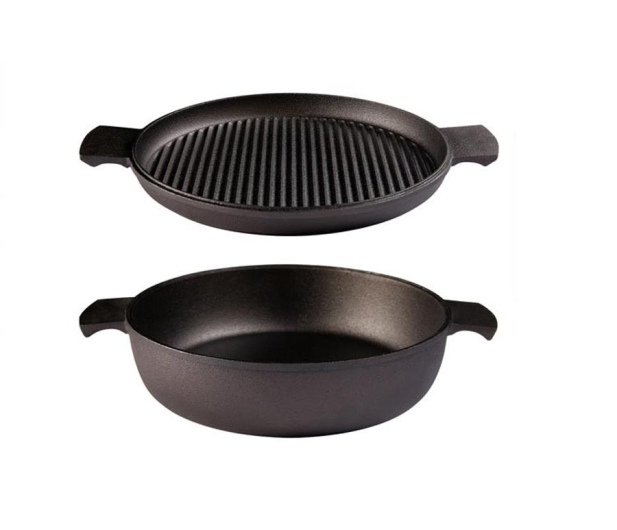Skeppshult Zestaw 2 patelni Master głęboka + grillowa - 1015333 - zdjęcie