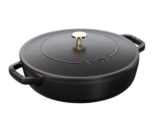 Staub Żeliwna do duszenia z pokrywką 28 cm, czarna - 1023605 - zdjęcie