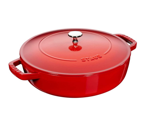 Staub żeliwna do duszenia z pokrywką 24 cm, czerwona - 1023606 - zdjęcie