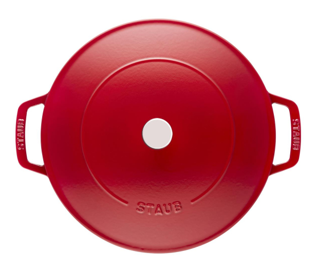 Staub żeliwna do duszenia z pokrywką 24 cm, czerwona - 1023606 - zdjęcie 2