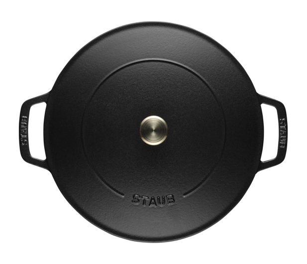 Staub żeliwna do duszenia z pokrywką 24 cm, czarna - 1023607 - zdjęcie 2