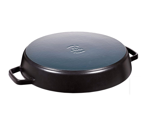 Staub Żeliwna z dwoma uchwytami 34 cm, czarna - 1023627 - zdjęcie 2