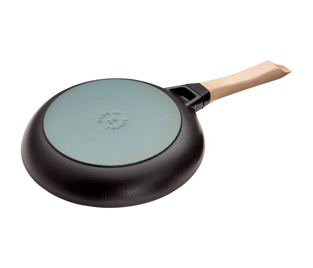 Staub Żeliwna z drewnianym uchwytem 26 cm - 1023629 - zdjęcie 2