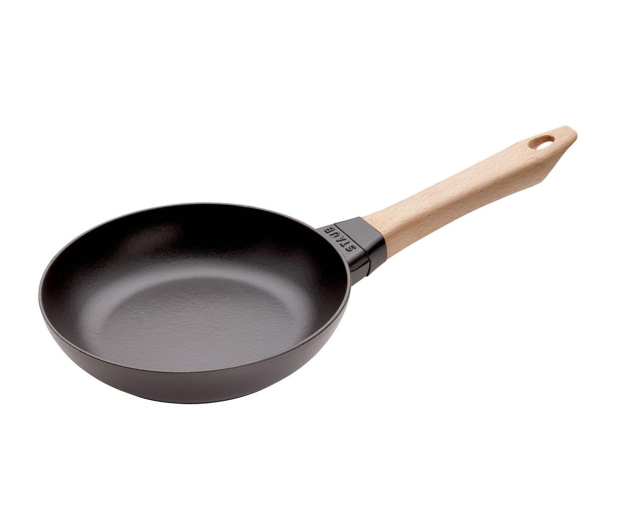 Staub Żeliwna z drewnianym uchwytem 20 cm - 1023633 - zdjęcie