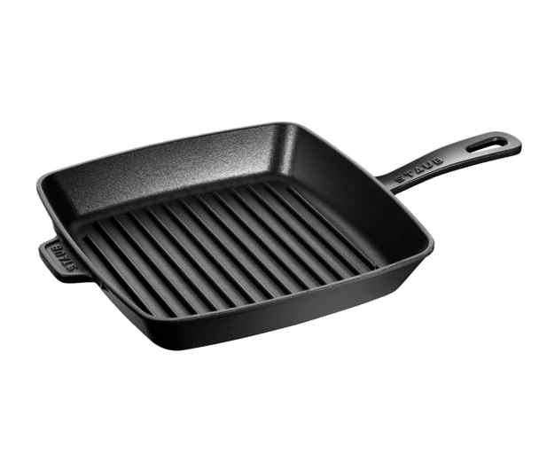Staub Kwadratowa żeliwna grillowa 26 cm, czarna - 1023671 - zdjęcie