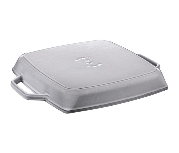 Staub Kwadratowa żeliwna grillowa z dwoma uchwytami 28 cm, grafit - 1023672 - zdjęcie 2