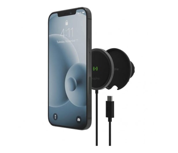 Uchwyt do smartfonów Mophie Snap+ Wireless Vent Mount Black 15W MagSafe