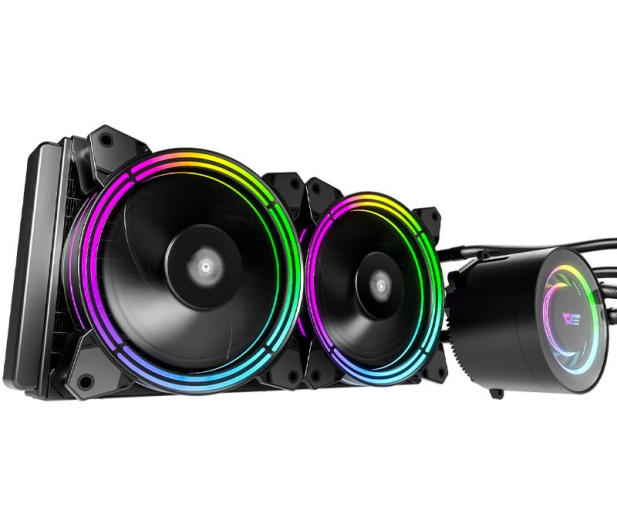 DarkFlash TR240 Black RGB 2x120mm - 736610 - zdjęcie 2