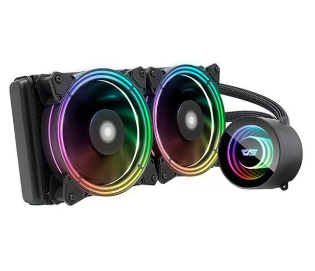 DarkFlash TR240 Black RGB 2x120mm - 736610 - zdjęcie