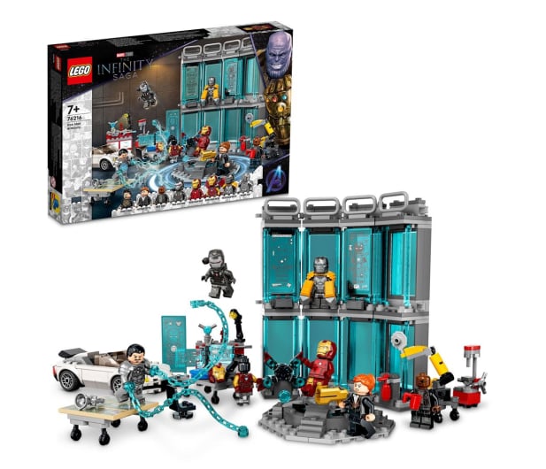 LEGO OUTLET - Marvel 76216 Zbrojownia Iron Mana - Klocki