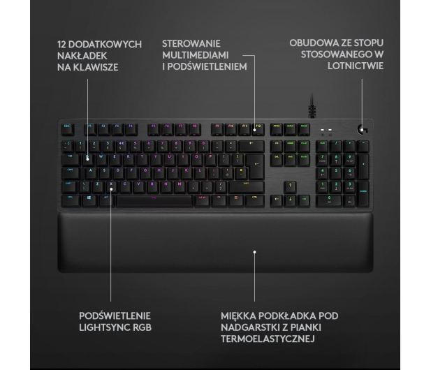 Logitech G513 Carbon GX BLUE - 640444 - zdjęcie 11