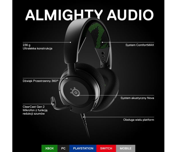 SteelSeries Arctis Nova 1X (Xbox) - 1066001 - zdjęcie 3