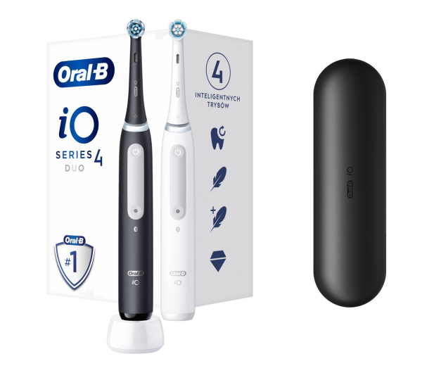 Oral-B Zestaw iO Series 4 Czarny+Biały - 1069518 - zdjęcie 2