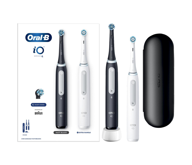 Oral-B Zestaw iO Series 4 Czarny+Biały - 1069518 - zdjęcie