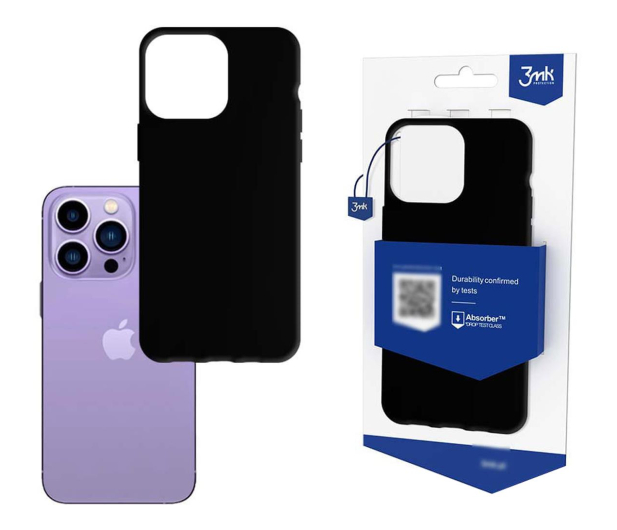 3mk Matt Case do iPhone 14 Pro czarny - 1067638 - zdjęcie