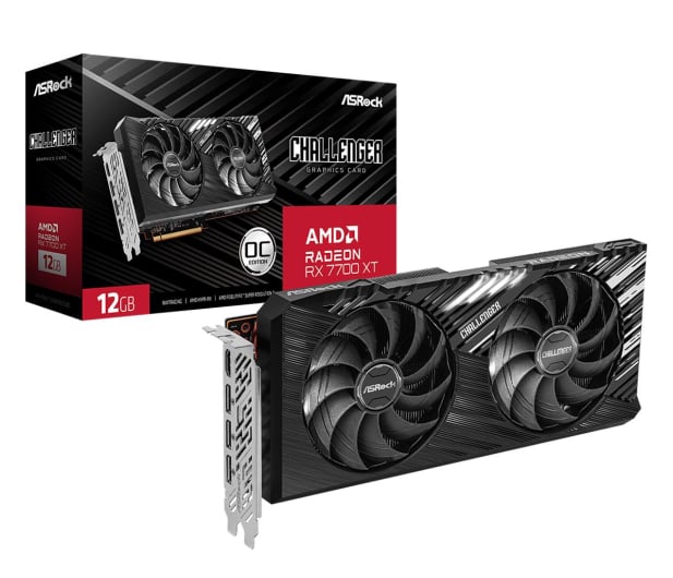 Karta graficzna AMD ASRock Radeon RX 7700 XT Challenger OC 12GB GDDR6