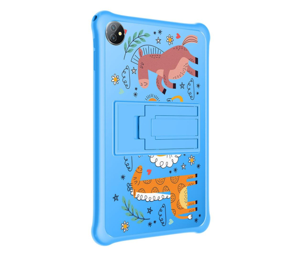 Blackview Tab A7 Kids Tablette Android 12, 10,1 Pouces avec écran HD IPS, Quad-Core 5Go 64Go (1To Carte SD Externe), Batterie 6580mAh, Caméra 5MP 2MP, WiFi Bluetooth, Double Box Haut-parleurs Bleu