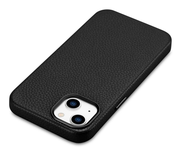 iCarer Litchi Leather Case iPhone 14 Plus (MagSafe) czarny - 1201066 - zdjęcie 4