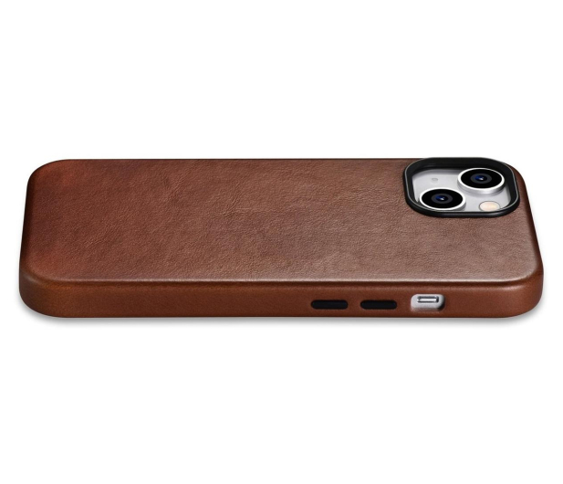 iCarer Premium Leather Case Oil Wax do iPhone 14 Plus(MagSafe) brąz - 1201137 - zdjęcie 6