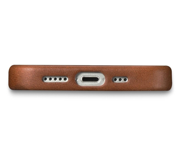 iCarer Premium Leather Case Oil Wax do iPhone 14 Plus(MagSafe) brąz - 1201137 - zdjęcie 8