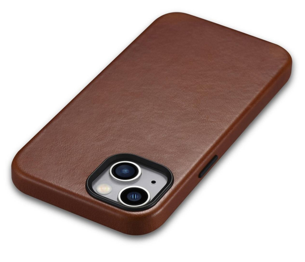 iCarer Premium Leather Case Oil Wax do iPhone 14 Plus(MagSafe) brąz - 1201137 - zdjęcie 4