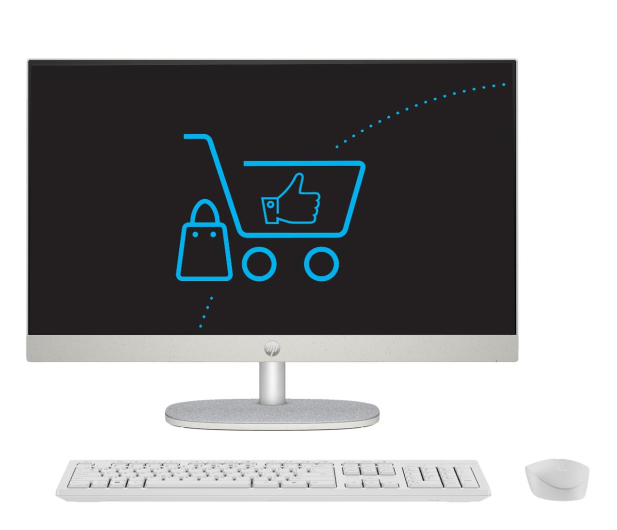 HP 24 AiO Ryzen 7-7730U/16GB/512 White - 1199301 - zdjęcie