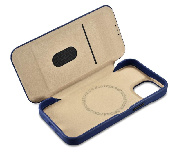 iCarer Premium Leather Folio Case do iPhone 14 Plus (MagSafe) - 1201182 - zdjęcie 2