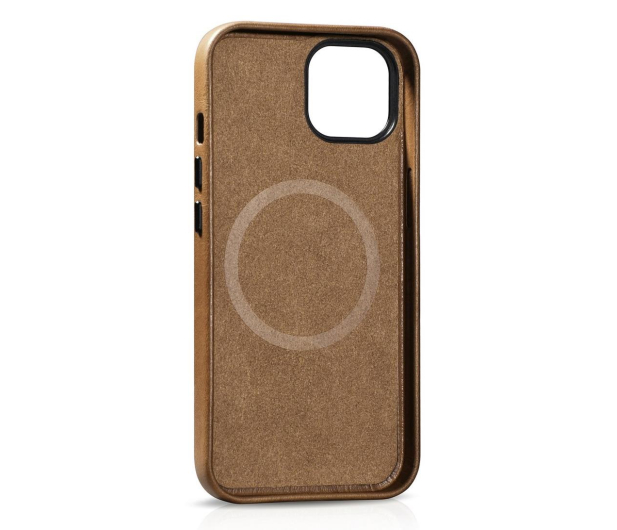 iCarer Premium Leather Case Oil Wax do iPhone 14 Plus MagSafe) brąz - 1201107 - zdjęcie 3
