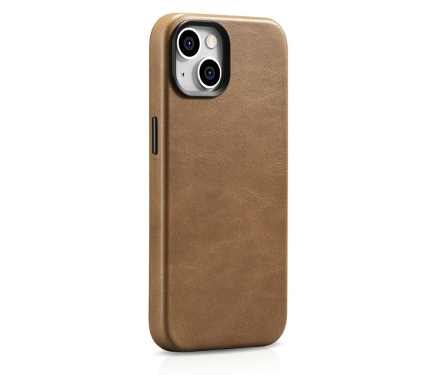 iCarer Premium Leather Case Oil Wax do iPhone 14 Plus MagSafe) brąz - 1201107 - zdjęcie 7