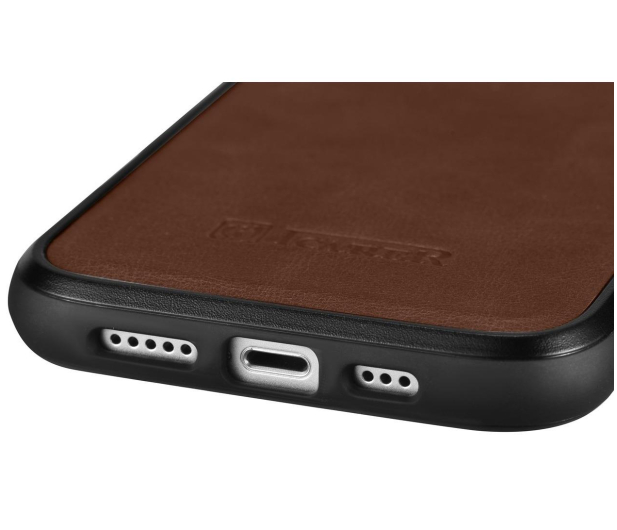 iCarer Leather Oil Wax do iPhone 14 Plus (MagSafe) brązowy - 1201186 - zdjęcie 3