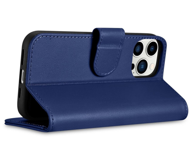 iCarer Wallet Case do iPhone 14 Pro (anti-RFID) niebieski - 1201180 - zdjęcie 7