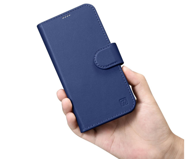 iCarer Wallet Case do iPhone 14 Pro (anti-RFID) niebieski - 1201180 - zdjęcie 9