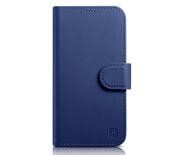 iCarer Wallet Case do iPhone 14 Pro (anti-RFID) niebieski - 1201180 - zdjęcie