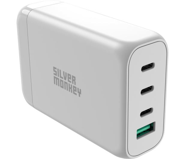 Silver Monkey Ładowarka GaN 130W USB-C PD + USB 3.0 QC W - 1097685 - zdjęcie 3